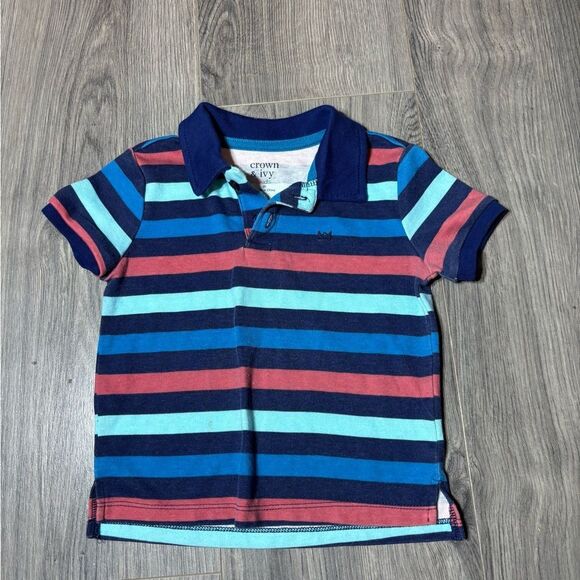 Crown & Ivy Boys Polo Shirt Size 2T Excellent Preloved Condition - Picture 1 of 3